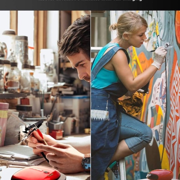 Oasser Airbrush Kit with Compressor Mini - Picture 3 of 9